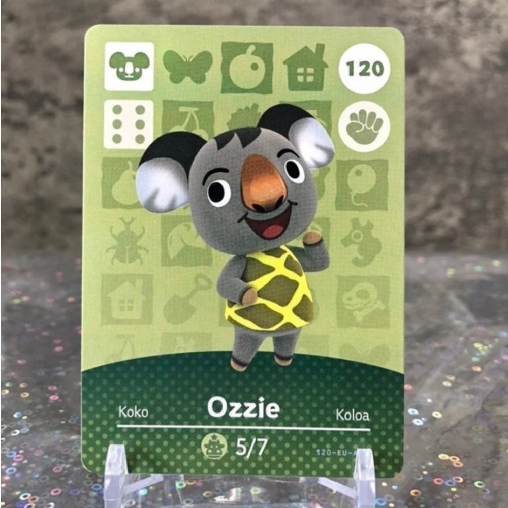 Ozzie #120 Animal Crossing Amiibo Card